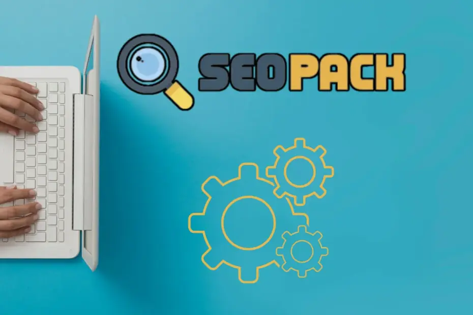 Especialista em SEO trabalhando em seu notebook utilizando o SEOpack e suas principais ferramentas